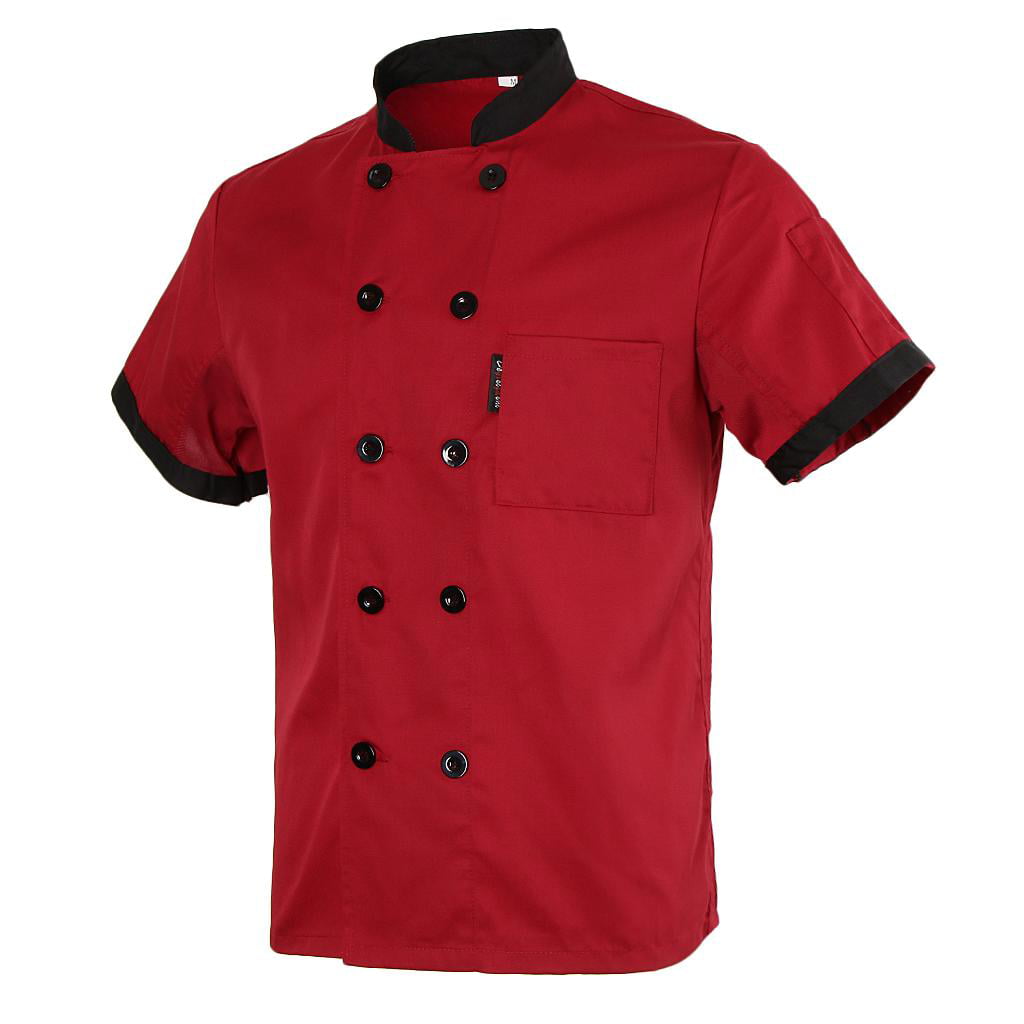 Warehouse SALE!! Cooking Buttons Ladies Chef Jacket Baker Jacket Short Sleeve 