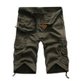 thumbnail image 1 of UKAP Mens Relaxed Fit Outdoor Cargo Shorts Hiking Lounge Capri Shorts Cotton Blend Big & Tall Lightweight Pockets Shorts, 1 of 2