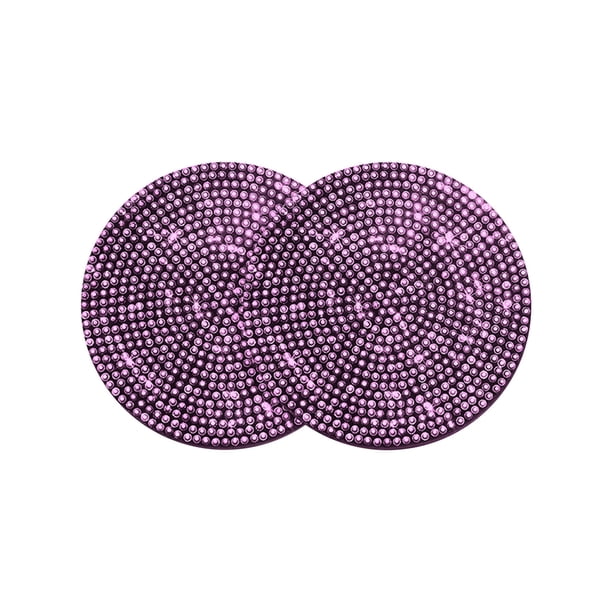 Accesorios para Coches Interior 2Pcs Copa de Coche Antideslizante Accesorios para Interiores de General Motors Copa Flash de Cristal Almohadilla Inferior Accesorios para Coches Glitter