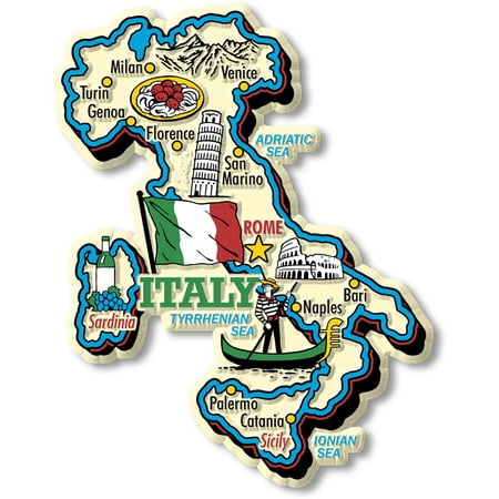 

Italy Jumbo Country Magnet by Classic Magnets