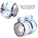 thumbnail image 4 of Abrazadera de escape, abrazadera de banda de escape turbo de acero inoxidable de 2 pulgadas, abrazadera de tubo de silenciador, uso conveniente, 4 of 8