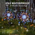 thumbnail image 6 of WSBDENLK Christmas Solar Garden Lights Outdoor Waterproof Solar Stake Lights 120Pcs Led Solar Outdoor Lights for Yard Flower Bed Decoration Decorative Lights Indoor, 6 of 8