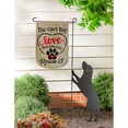 thumbnail image 2 of Home & Garden You Can't Buy Love Garden Flag Burlap Furry Friends 14B9509bl, 2 of 2