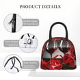 thumbnail image 4 of Fotbe Red Wine Rose Bolsa de Almuerzo con Estampado, Lonchera Aislada, Contenedor de Comida Reutilizable Tipo Cooler a Prueba de Fugas, 4 of 6
