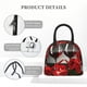 thumbnail image 4 of Fotbe Red Wine Rose Bolsa de Almuerzo con Estampado, Lonchera Aislada, Contenedor de Comida Reutilizable Tipo Cooler a Prueba de Fugas, 4 of 6