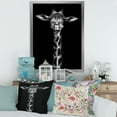 thumbnail image 3 of Designart 'Portrait Of A Giraffe In Monochrome' Farmhouse Framed Art Print, 3 of 4