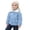 Blue, variant on Boys And Girls Loose Jacket Children's Lattice Short Jacket Boys And Girls Baby Thick Warm Collar Coat (3Y 8Y)