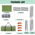 thumbnail image 3 of COBIZI 4-6-8 Person Family Camping Tent, 10x9FT, 210D Oxford Waterproof PU2000mm, Fire Resistant, Mesh Windows, Green, 3 of 8