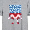 thumbnail image 3 of SpongeBob SquarePants - Silhouette Stars Stripes - Juniors Ideal Flowy Muscle T-Shirt, 3 of 6