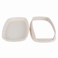 thumbnail image 1 of Cat Litter Box Semi Enclosed Large Capacity Prevent Sand Leakage Pet Kitten Toilet with Shovel Milk White S (46x36x15cm / 18.1x14.2x5.9in), 1 of 1