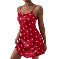 thumbnail image 1 of Wyzesi Robe Décontractée Maillot de Bain de Maternité à Imprimé Floral pour Femmes, Jupe Confortable, Maillot de Bain de Grossesse, Robes de Fête de Noël pour Femmes Rouge, 1 of 5