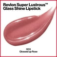 thumbnail image 4 of 2 Pack Lipstick by Revlon, Super Lustrous Glass Shine Lipstick, High Shine Lipcolor with Moisturizing Creamy Formula, Infused with Hyaluronic Acid, Aloe and Rose Quartz, 003 Glossed Up Rose, 0.15 Oz, 4 of 5