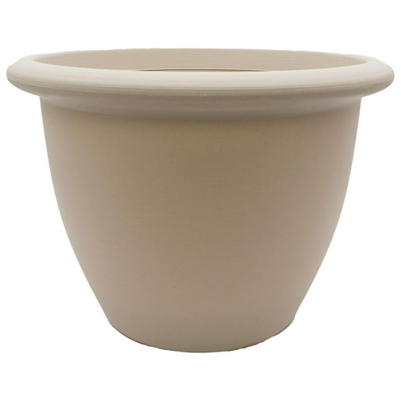 The HC Companies Sevilla Self-Watering Pot with Internal Disk 16", Cottage Stone