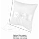 thumbnail image 4 of Wedding Pillows, White Bow Carrier with Faux Pearl, MultiUse 20*20CM, 4 of 5