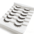 thumbnail image 6 of WE False Eyelashes Style h20-012, 12mm Voluminous & Fluffy, Dramatic Yet Natural Wispy Look, 5 Pairs, 6 of 8