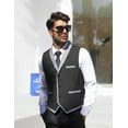 thumbnail image 4 of ETHAN Mens Vests Dress Business Suit for Men Formal Corset Vest for Men Prom Evening Party Dress XL, 4 of 7