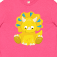thumbnail image 4 of Inktastic Cute Yellow Dinosaur, Baby Dino, Triceratops Youth T-Shirt, 4 of 5