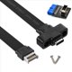 thumbnail image 2 of 2X Cable de Extensión de Cabezal de Panel Frontal Usb 3.1 Tipo C de 50 Cm, Cable Usb 3.1 Tipo e una Usb 3.1 Tipo C, Cable Gen 2 de 10 Gbps, 2 of 5