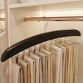 thumbnail image 5 of Unique Bargains 2Pcs Wood Tank Top Hangers For Closet Organizer Black 24 Hooks, 5 of 5