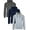 Pullover Grey & Navy & Charcoal, variant on Galaxy By Harvic Mens Heavyweight Fleece Lined Pullover Hoodie 3 Pack(M-2XL)