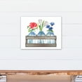 thumbnail image 4 of Creative Products Red White and Blue Florals 16x20 Canvas Wall Art, 4 of 5