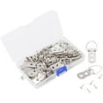 thumbnail image 1 of Raindrops 50Pcs Metal D Ring Hangers for Photo Frames with Strong Support 2.1x1in, 1 of 8