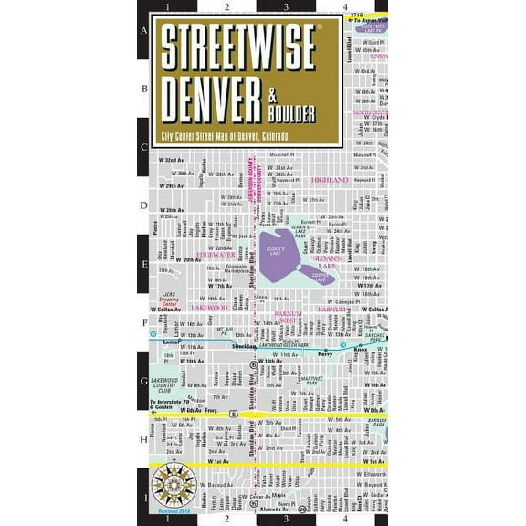 Michelin Streetwise Maps Streetwise Denver Map: Laminated City Center Map of Denver, Colorado, (Paperback)