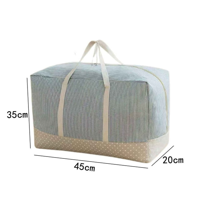 Danhjin Storage Items Home Storage Bag, Quilt Storage Bag Three-Dimensional Way Bedroom Storage Organizing Storage Bag Storage Bags