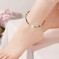 thumbnail image 7 of YYKihy Colorful Ankle Bracelets For Women Cute Beaded Initial Ankle Bracelet Anklets Simple Charm Anklets Jewelry For Women Birthday Ideas, 7 of 7