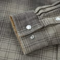 thumbnail image 5 of Dubinik® Men's Flannel Shirts For Men Long Sleeve Pearl Snap Shirts For Men Casual Western Cowboy Plaid Shirts 100% Cotton, 5 of 6