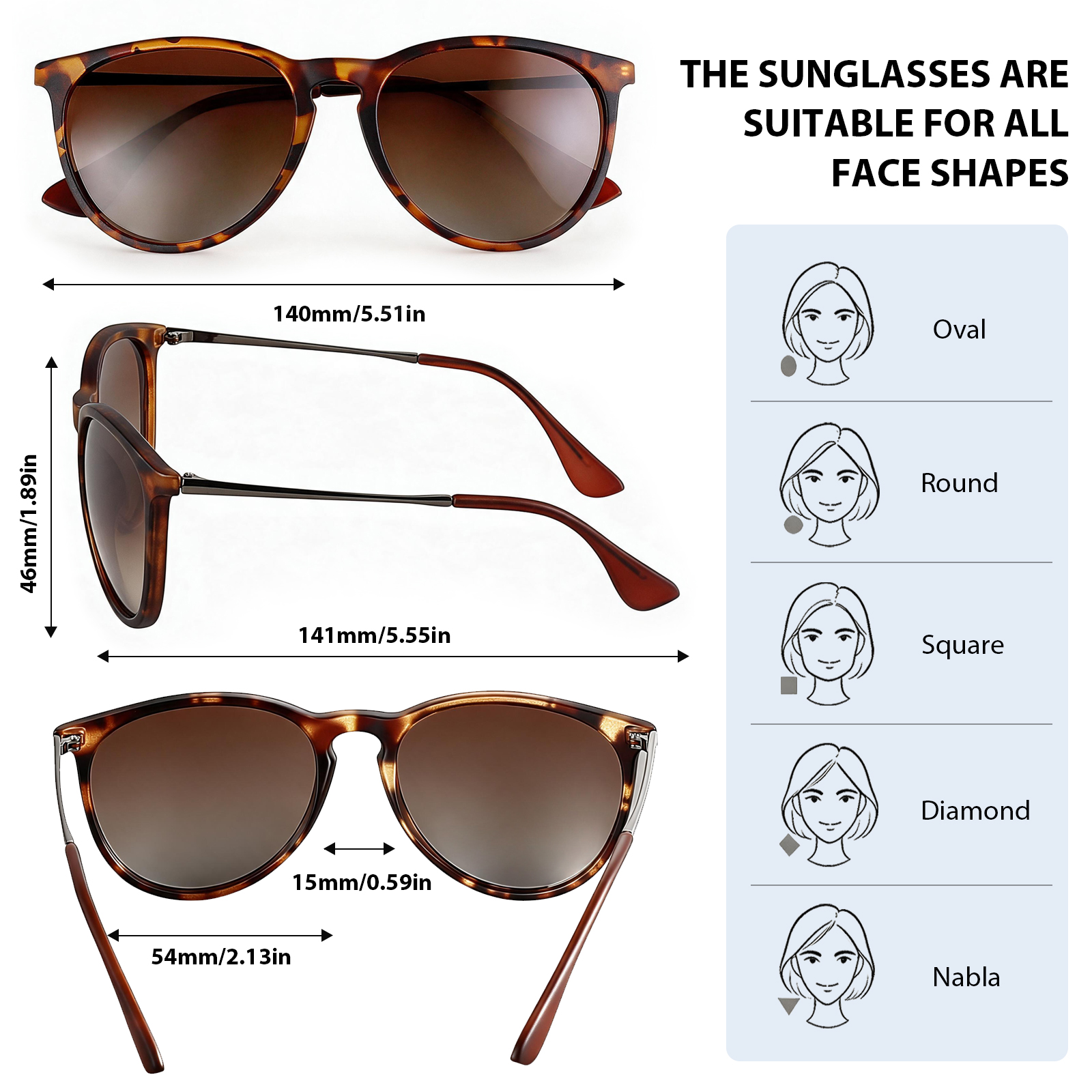 Looikoos Retro Round Polarized Sunglasses 2-Pack photo 2