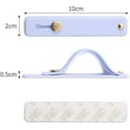 thumbnail image 3 of LAICAIW Removable and Reusable Cell Phone Grip Strap, Telescopic Finger Kickstand Bracket Universal Silicone Phone Holder Stand and Portable Finger Loop for Most Smartphones Case (Lilac), 3 of 7