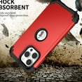 thumbnail image 2 of Decase iPhone 14 Pro Max 2022 Heavy Duty Protective Case [3 Layers] Hybrid Rugged Rubber Heavy Duty Shockproof Protection Cover for Apple iPhone 14 Pro Max, Red, 2 of 9