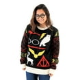 thumbnail image 2 of Harry Potter Owl Deathly Hallows Sign Black Ugly Christmas Sweater, 2 of 4