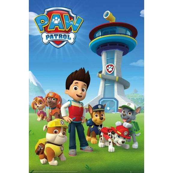 Paw Patrol Team 24" x 36" Framed Poster