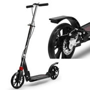OUSGAR Kids/Adult Scooter with 3 Seconds Easy-Folding System, 330lb Folding Adjustable Scooter with Disc Brake and 8inch Large Wheels