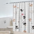 thumbnail image 5 of Cortina impermeable de 180x200cm para dormitorio (gato travieso), 5 of 5