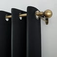thumbnail image 4 of Sun Zero Oslo Extreme 100% Blackout Grommet Curtain Panel, 52"X63", Black, 1-Piece Single Panel, 4 of 11