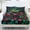 Black Cat Rose, variant on Whosucclay Santa Claus Strawberry Pattern 3-Piece Fitted Sheets for Women Boys, Wrinkle Resistant Wrinkle Free Fitted Sheet Set for Bedroom, King Size