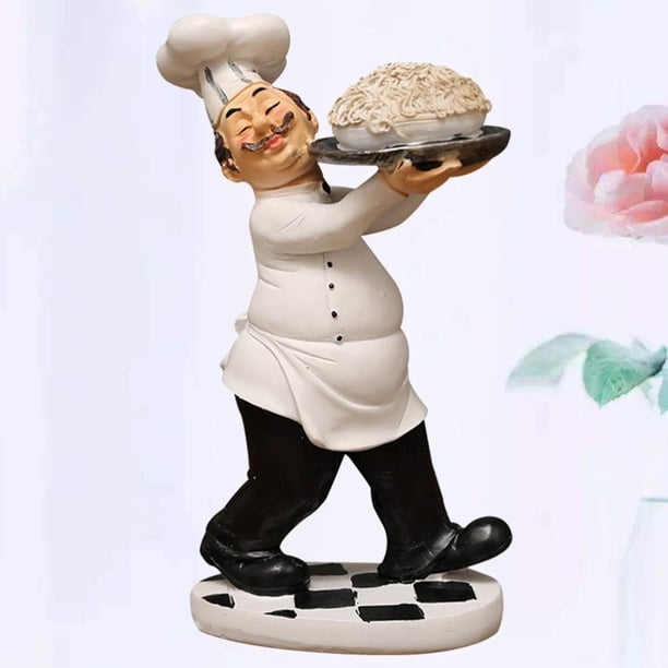 Estatuas coleccionables de Chef francés, Chef de resina, decoración de mesa de encimera para el hogar, decoración de cabaña de campo (Chef Ramen)