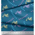 thumbnail image 3 of Soimoi Poly Georgette Fabric Small Bird,Fish & Heron Bird Printed Craft Fabric by The Yard 42 Inch Wide, 3 of 3