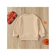 thumbnail image 4 of Bagilaanoe Toddler Baby Girl Boy Halloween Sweatshirt Long Sleeve Letter Pumpkin Ghost Print Pullover 18M 24M 3T 4T 5T Kids Fall Loose Tee Tops, 4 of 9