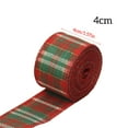 thumbnail image 2 of pitrice Christmas Ribbon Portable Party Decoration Classic Plaid House Decorations Exquisite Decorative Accessories for Celebration 1 Width 4cm, 2 of 7