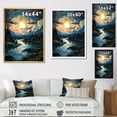 thumbnail image 4 of Designart "Starry Day A Masterpiece by Vincent III" Landscape & Nature Floater Framed Canvas Art Print, 4 of 7