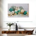 thumbnail image 3 of Elephant Stock Beach Concept Spa Wall Art - Horizontal Canvas Wall Art - Spa Wall Decor - Wellness Canvas - Teal And Blue Decor - 36" x 24", 3 of 8