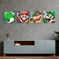 thumbnail image 3 of Set Nintendo Super Mario Bros 4 Cuadros En Tela Canvas Listos Para Colgar Tintas No Toxicas, 3 of 4
