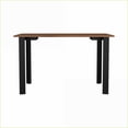 thumbnail image 2 of Writing Desk, Modern Classic Mahogany Finish with Steel Legs | 47.2” Wide | Brown | Particle Board, 2 of 7