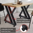 thumbnail image 5 of Garvee Metal Table Legs,17.7"x15.7",Heavy Duty Modern Table Legs with 4 Adjustable Foot Pads for Dining,Coffee,Writing,Garden Tables,Set of 2,Black, 5 of 8