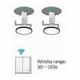 thumbnail image 4 of Wireless Light Switch Kit, 1 Double Switch + 2 Receivers, No Wiring Required, Easy to Install, 4 of 5