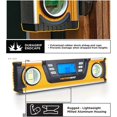 thumbnail image 4 of MOTORHEAD 10-Inch 0° - 180° SMART DIGITAL Level, LCD Screen, Audible Alerts, Water, Dust & Shock Resistant, Magnetic Bottom, Includes Bag, High-Visibility, Solid-Milled Aluminum, USA-Based Support, 4 of 5
